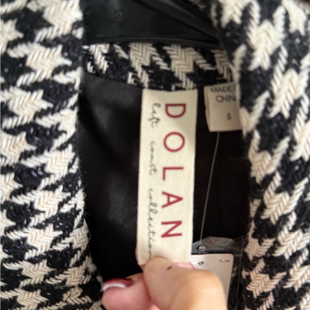 ANTHROPOLOGIE Dolan Black and White Houndstooth Blazer (NWT) - Picture 3 of 6